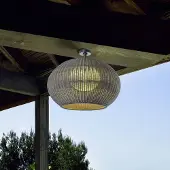 Bover utendørs taklampe Garota, hvit/elfenbensfarget