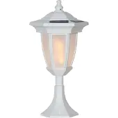 Star Trading LED-solcellelampe Flame 4 i 1 hvit