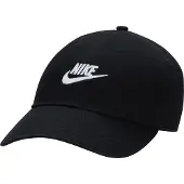 Nike Club Futura ustrukturert, vasket caps - Svart