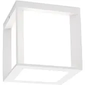 Orion Henry utendørs vegglampe, 16x16x16cm, hvit