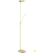 Orion Cobra LED-uplight med leselampe i messing