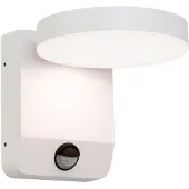Orion Utendørs LED-vegglampe Hendryk med sensor, hvit