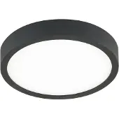 Orion LED-taklampe Bully i svart, 3 000 K, Ø14 cm