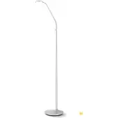 Orion Nikkelfarget LED-gulvlampe Cobra 1 lyskilde
