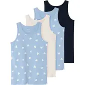 Name it Undertrøyer - NkfTank - 4-pack - Serenity - - 2 år (92) - Undertrøye