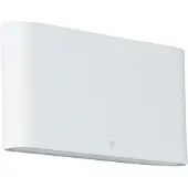 QAZQA Vegglampe hvit 17,5 cm inkl. LED IP65 - Batt