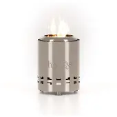 HerQs Smokeless FirePit - Mighty - Silver