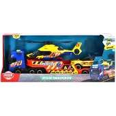 Dickie Toys Lastebil m. Utrykningskjøretøy - Redningstransportør - - OneSize - Bil