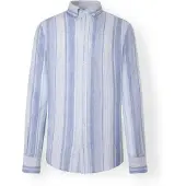 Hackett Linen Multi Stripe Skjorte Med Lange Ermer
