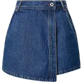 Pepe Jeans for woman. PL801187ID3 Regular Skort Hw (26), Blue, Casual, Cotton, Denim, Sustainable