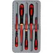 Bahco Insulated Ergo Phillips And Slotted With Tri-component Handle 5 Piece Skrutrekkersett