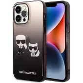 Karl Lagerfeld KLHCP14LTGKCK iPhone 14 Pro 6.1" hardcase svart / Gradient Ikonik Karl & Choupette