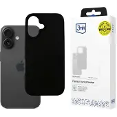 3MK silikonetui til iPhone 16 Plus – svart