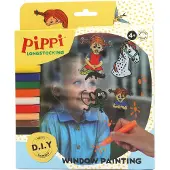 Peppi Pitkätossu vinduesmaling m/9 tusser & 4 motiver
