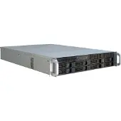 Inter-Tech IPC 2U-2408 - Kabinett - Server (Rack) - Svart