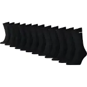 Puma Crew Socks Unisex (12-pack), Clothing, Black, 43-46
