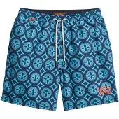 Superdry for man. M3010250A Blue mosaic print swimming costume (XXL), Beachwear, Recycled Polister, Sustainable