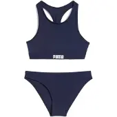 Puma Girls' Racerback Bikini Set, Clothing, Navy, 6 Y