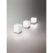FABAS LUCE Med berøringsdimmer – LED-bordlampe Brenta nikkel