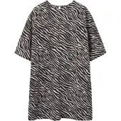 LMTD Kjole - NlfZebra - Rosa Marshmallow/Raven Zebra - - 11 år (146) - Kjole