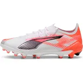Puma ULTRA 5 ULTIMATE AG Football Boots Women, Shoes, White/Black/Glowing Red, 38.5