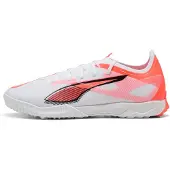 Puma ULTRA 5 MATCH TT Football Boots Unisex, Shoes, White/Black/Glowing Red, 44