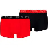Puma Trunks (2-Pack) Men, Clothing, Red/Black, 4