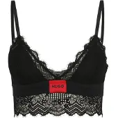 HUGO for woman. 50535060 Triangle Lace bra black (L), Homewear, Synthetic