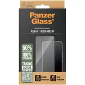 PanzerGlass Redmi Note 14 skjermbeskytter Ultra-Wide Fit, svart ramme