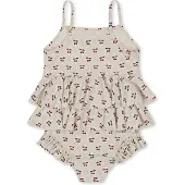 Konges Sløjd Manuca Frill Badedrakt Cherry Motif (7-8 år)