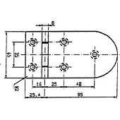 Talamex Hengsel 120.4x65 Mm