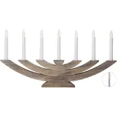 Star Trading Vinduslampe Navida, tre, 7 lyskilder, brun