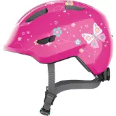 ABUS Sykkelhjelm - Smiley 3.0 - Rosa Sløyfe - - 50-54 cm - Sykkelhjelm