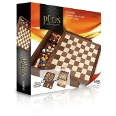 Abba Games 5-i-1 Spillbrett: Hav/parkering/sjakk/dam Og Backgammon