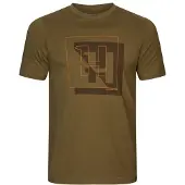 Härkila H-Logo S/S T-skjorte Herre Dark olive, XL