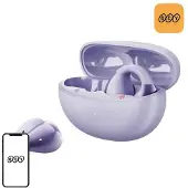 QCY Crossky Clip C30-hodetelefoner (lilla)