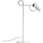 Kdln LED-bordlampe Bird, hvit, 48 cm, metall, dimbar