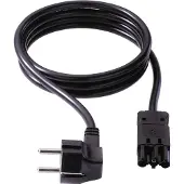 Bachmann GST18/3 jordingskontaktkabel 2,0 m svart