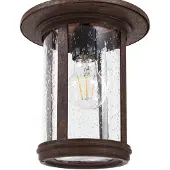 LINDBY veilampe Zayn, rustfarget, glass, høyde 109 cm, IP65