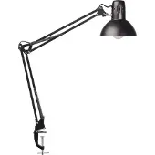 MAUL MAULstudy klemmelampe, svart, 44 cm, metall, E27