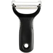 Oxo 1054751v2, Rett skreller, Rustfritt stål, Svart