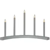 Star Trading Lysestake Accent, 5 lyskilder, lysegrå
