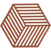 Zone bordbrikke Hexagon Terracotta 24346
