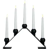 Fyrklövern Watt & Veke Luna adventslysestake 38 cm, Black