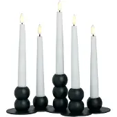 Fyrklövern Watt & Veke LYKKE lysestake 28 cm, Black