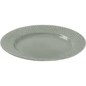 Lyngby Porcelæn Rhombe Earth Lunch Plate-21 Cm-moss Flat Tallerken