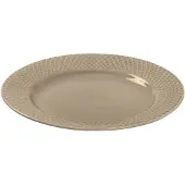 Lyngby Porcelæn Rhombe Earth Lunch Plate-23 Cm-clay Flat Tallerken