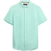 Superdry Vacation Linen Kortarmet Skjorte