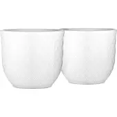 Lyngby Porcelæn Rhombe Egg Cup Eggplate 2 Enheter