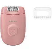 Philips Series 2000 BRE227/00 epilator med ledning, massasjekappe, rosa